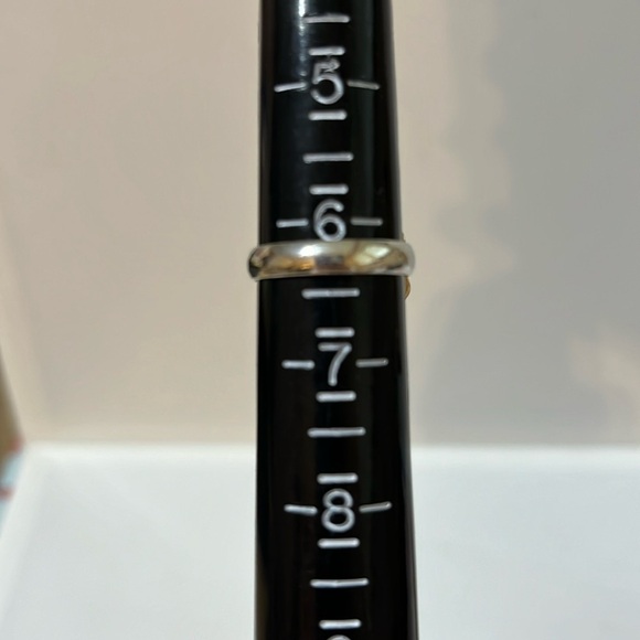 GEMSTONE RING SILVER OVERLAY TURQUOISE SIZE 6.25 - Picture 5 of 6